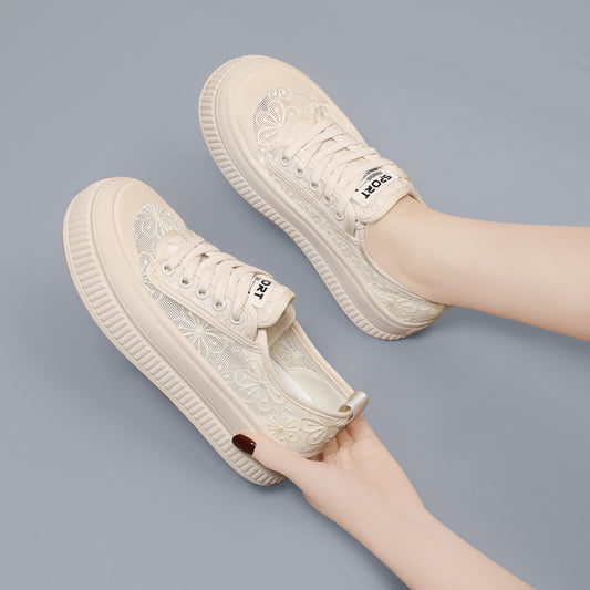 Women's Lace Fisherman Summer Board With Skirt Men's Shoes