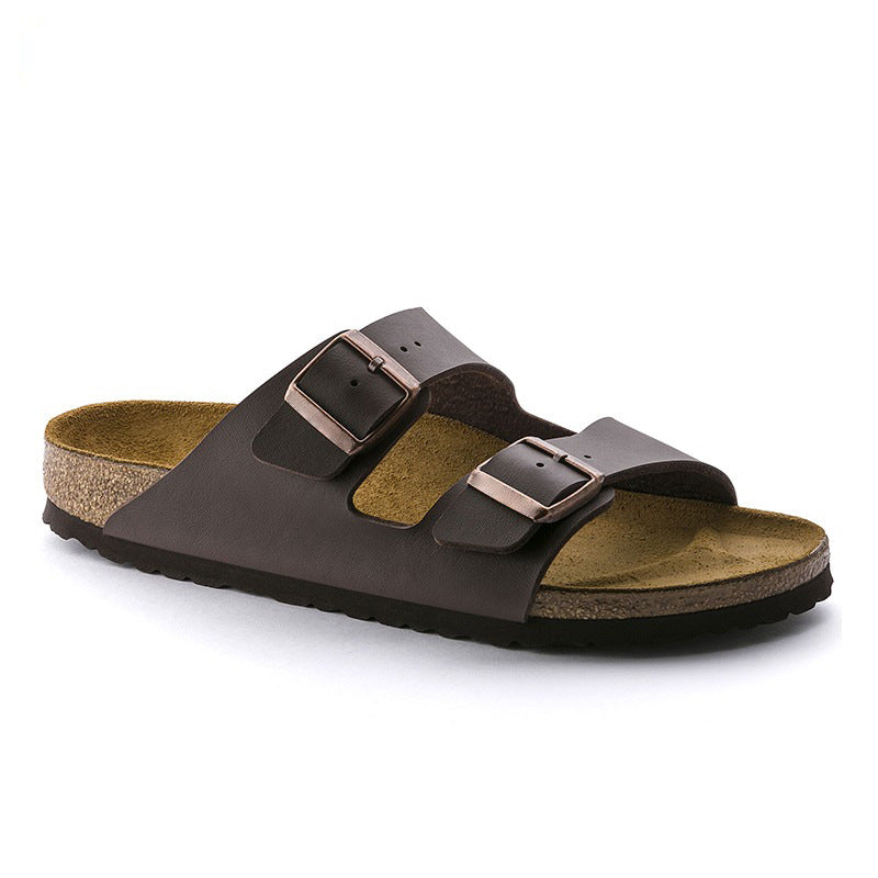 Quick Hair Two-word Genuine Cork Outdoor Sandals