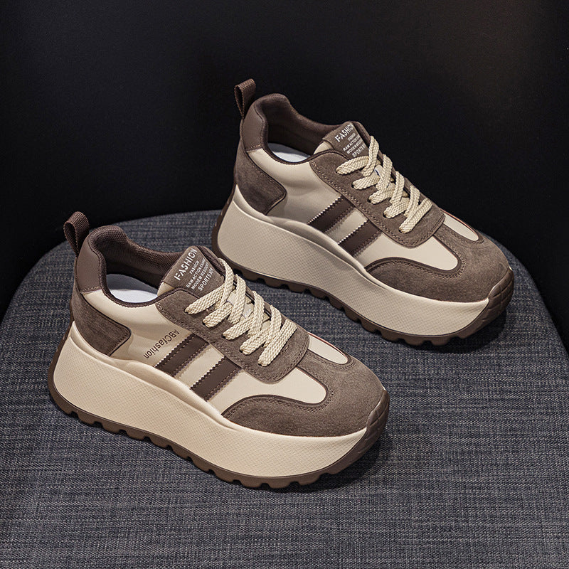 Women's Fashionable Thick Bottom Increased Fashion Letters Women's Casual Shoes