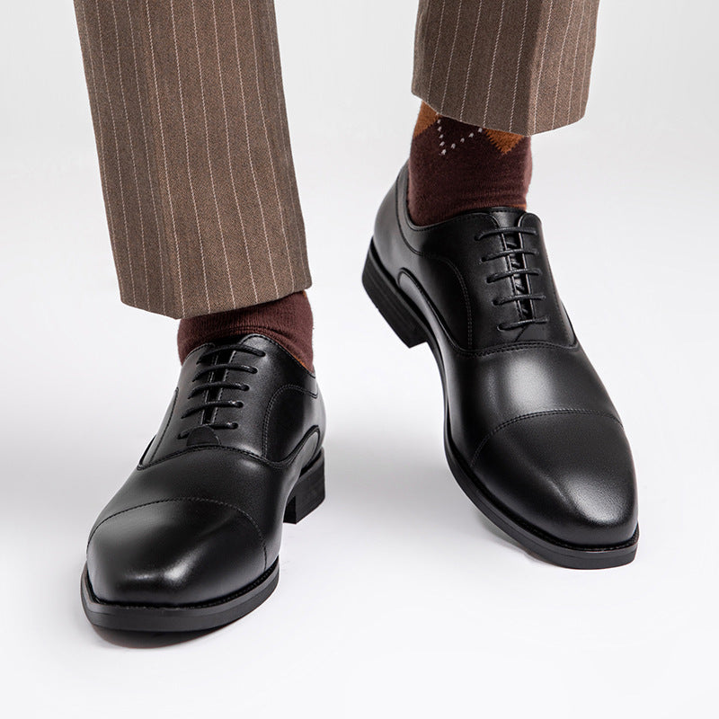 Men's Oxford Formal Business Classic British Four Leather Shoes