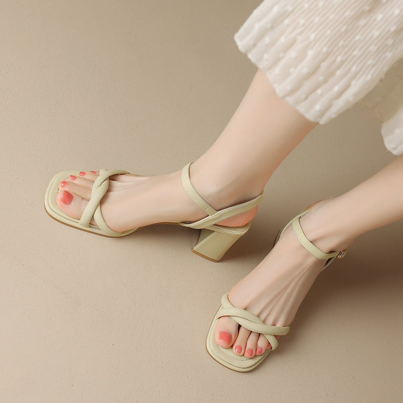Women's Fashionable Outdoor Super Fairy Chunky Heels