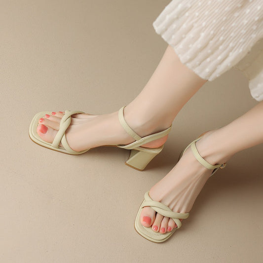 Women's Fashionable Outdoor Super Fairy Chunky Heels