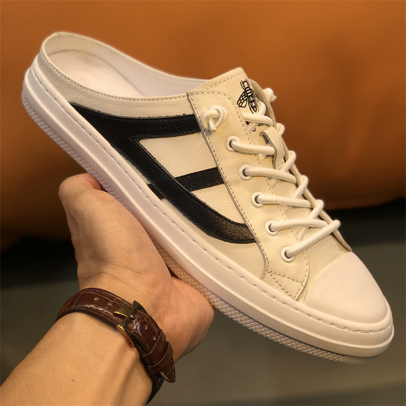 Men's Bee Genuine White For Board Fashion Sandals