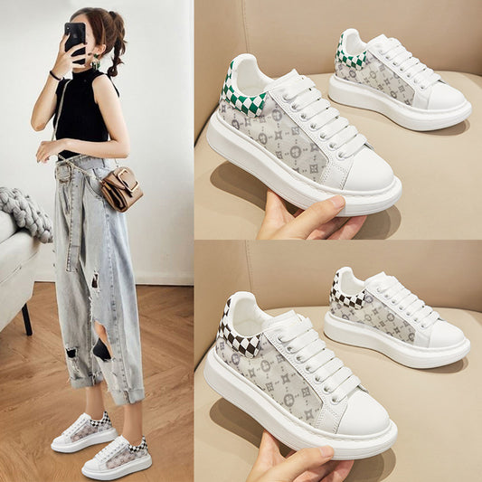 Women's Popular White Breathable Fashionable Fashion Casual Shoes