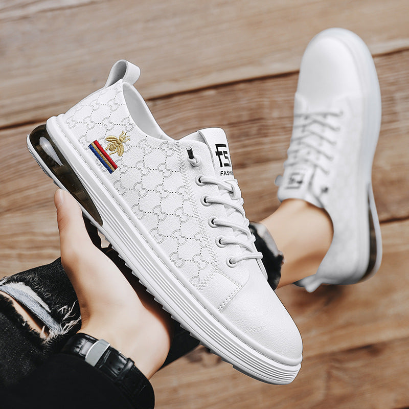 Men's Genuine Trendy Board Soft Black Four Casual Shoes