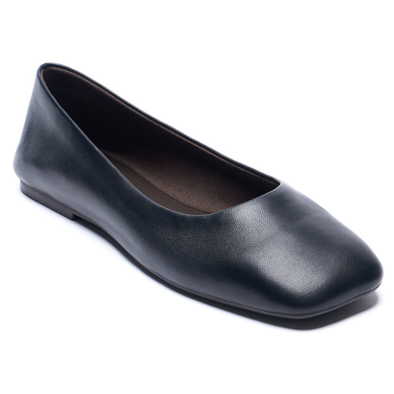 Women's Summer Flat Square Toe Ballet Low-cut Women's Fashion Shoes