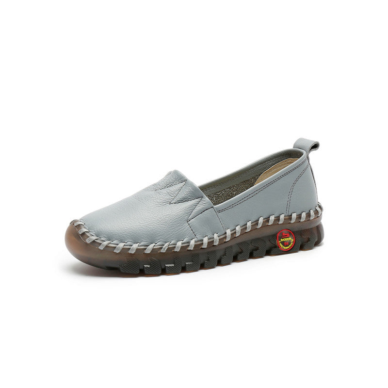 Women's Style Flat Pumps Mother Soft Bottom Low-cut Men's Shoes