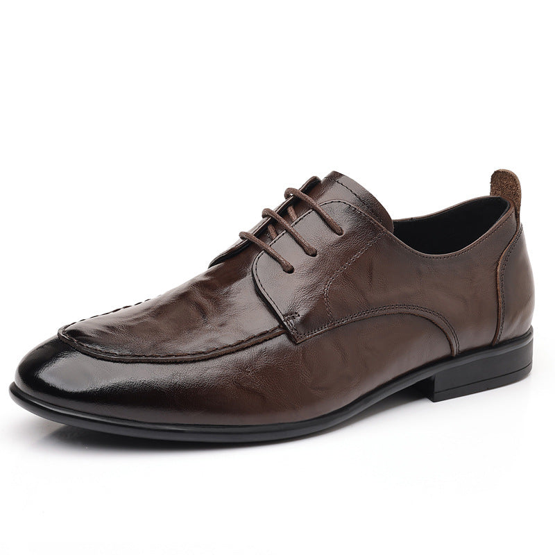 Men's Layer Cowhide Soft Bottom Surface Thin Loafers
