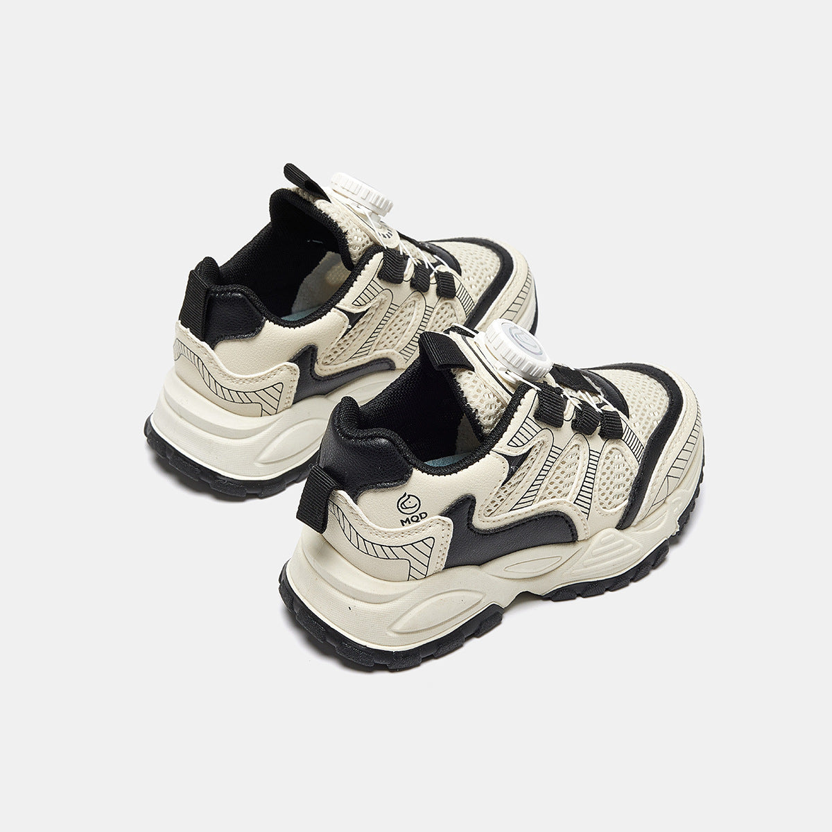 Children's Horse Riding Rotary Button Breathable Mesh Kid's Sneakers