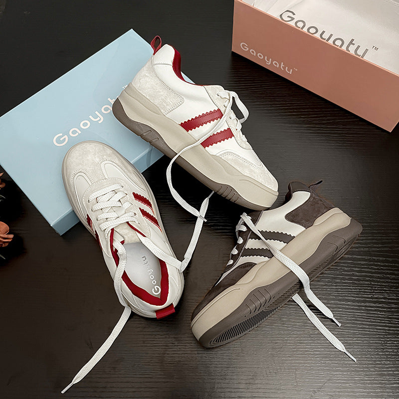 Women's Early Spring Invisible Inner Height Increasing Sports Moral Training Casual Shoes