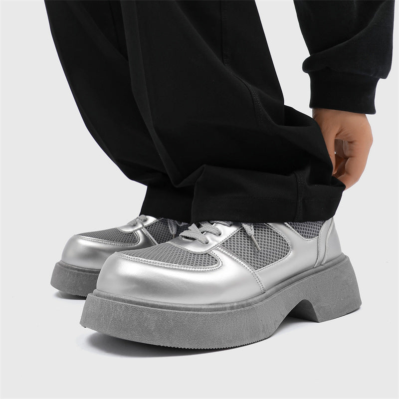 Men's Trend Good-looking Style British Low Top Leather Shoes