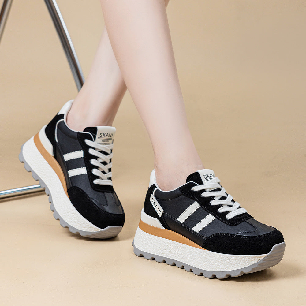 Women's Platform Height Increasing Leisure Cortez Stylish Sneakers