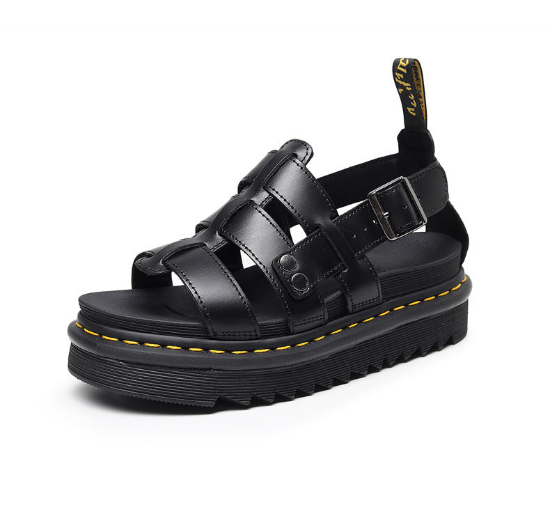 Women's Toe Beach Thick Sole Increased Peep Sandals