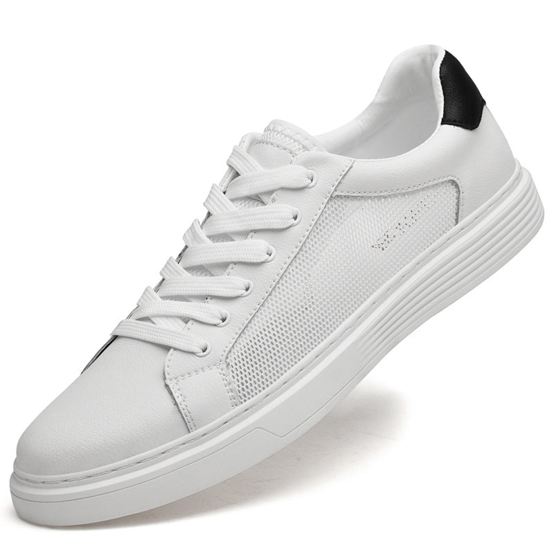 Men's Plus Size Summer Breathable Mesh Surface Punching Men's Board Shoes
