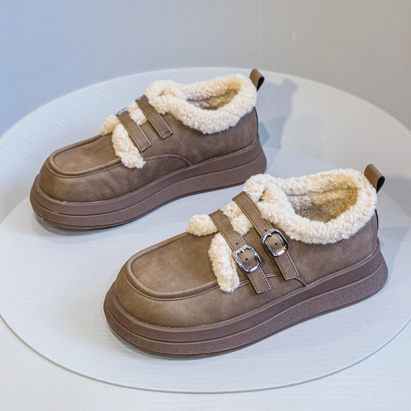 Women's Winter Korean Style Fashionable Warm With Sneakers