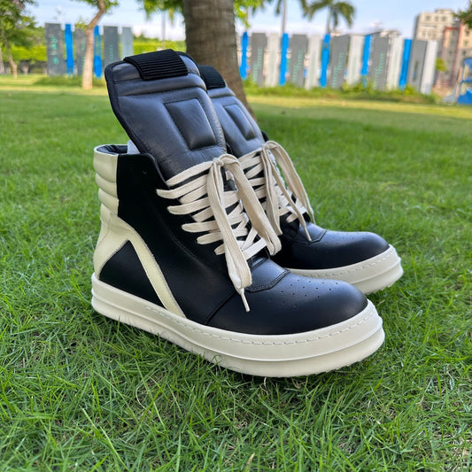 Triangle Genuine Main Line Thick Bottom Dark High Sneakers