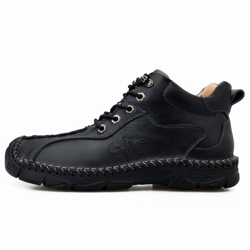Men's Plus Size Cowhide Martin Outdoor Sports Boots