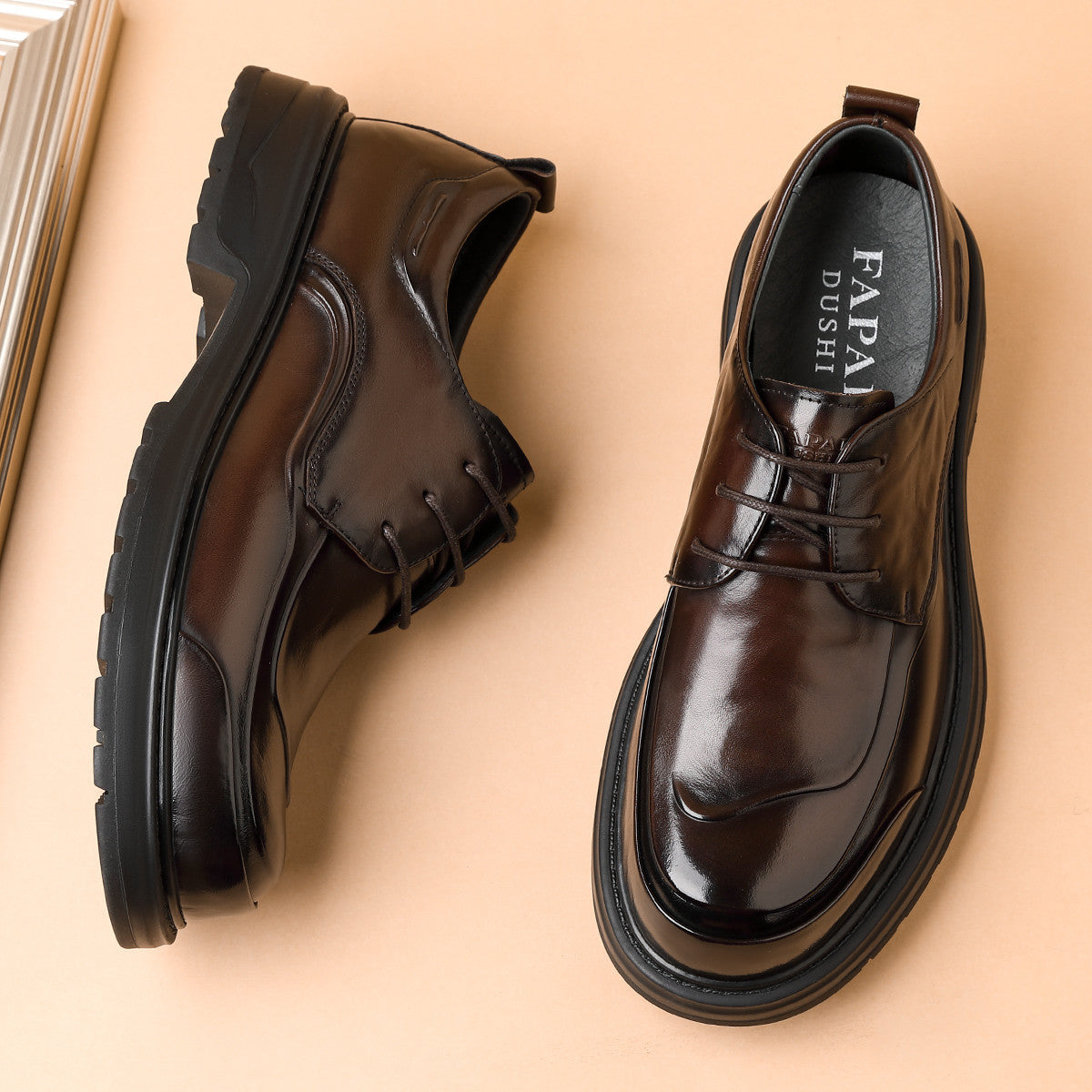 Men's Genuine Top Layer Cowhide Formal Derby Men's Business Leather Shoes