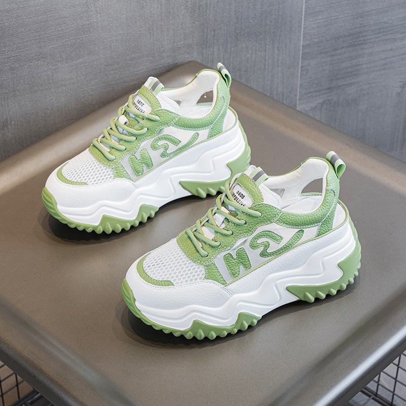 Clunky Summer Versatile Platform Heightened Single Layer Sneakers