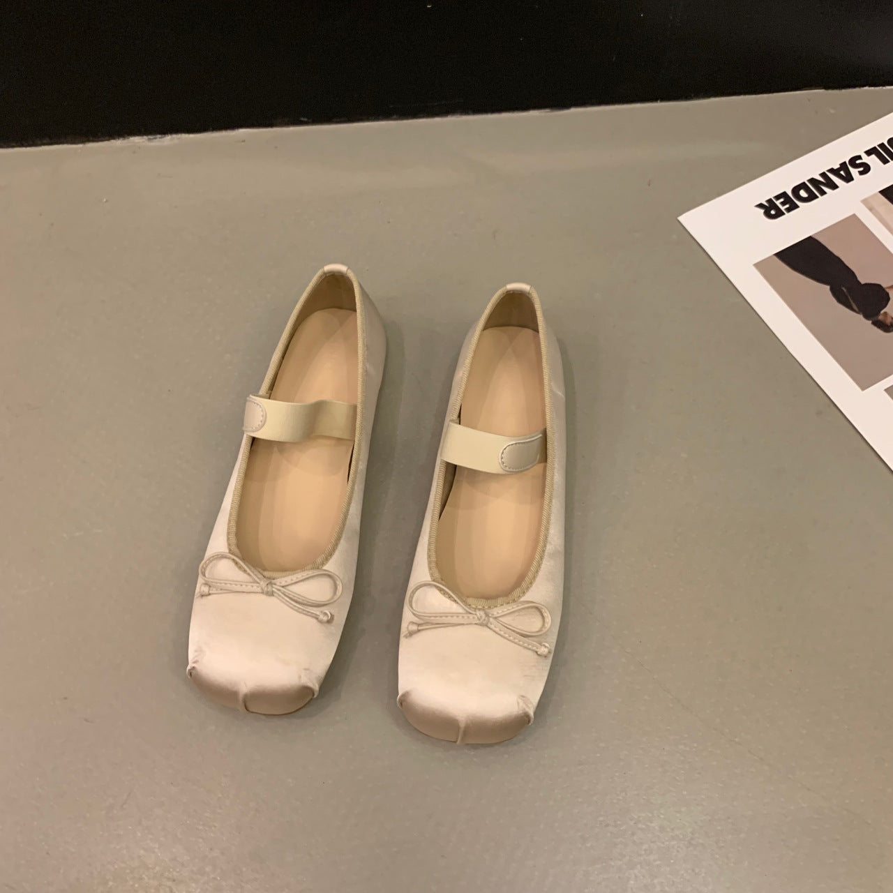 Women's Spring Classic Style Retro Ballet Fairy Leather Shoes