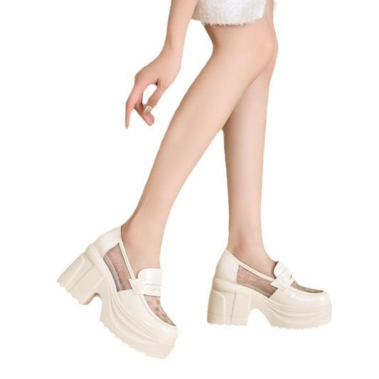 Women's Height Increasing Muffin Chunky Platform Cool Heels