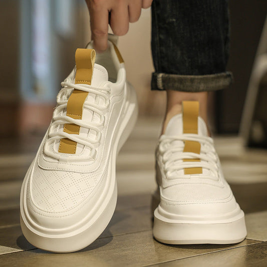 Men's Summer Breathable Skateboard Thick Bottom Fashionable Casual Shoes
