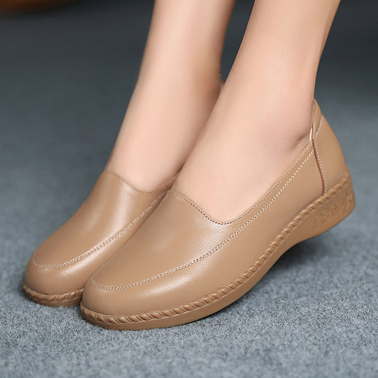 Women's Spring Comfortable Flat Elderly Soft Soles Casual Shoes