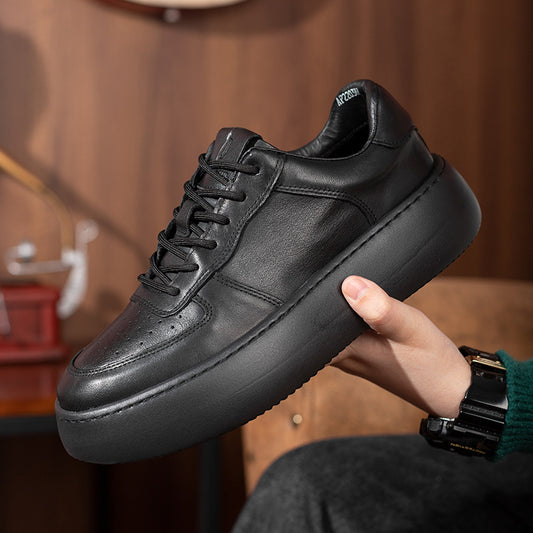 Men's Spring Lightweight Platform Board Genuine Fashion Sneakers