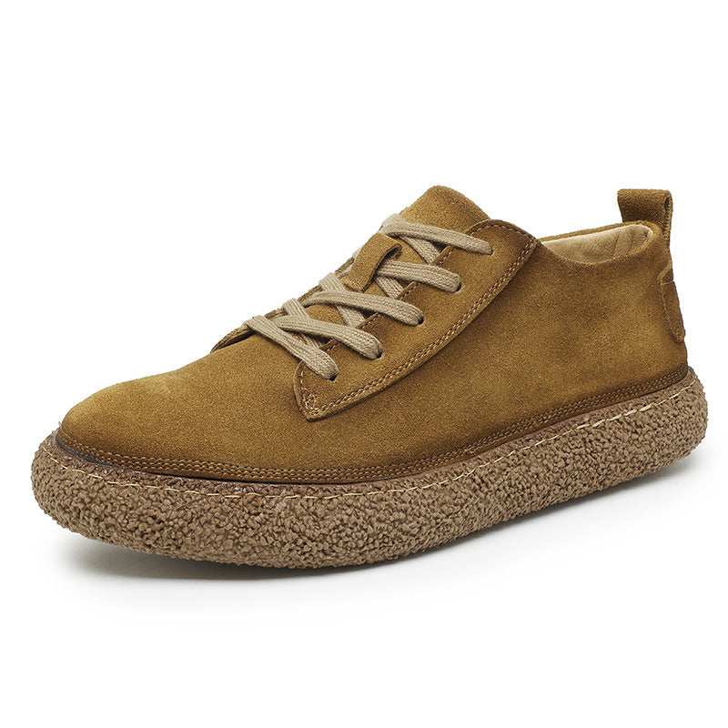 Men's Autumn Retro Matte Platform Board Casual Shoes