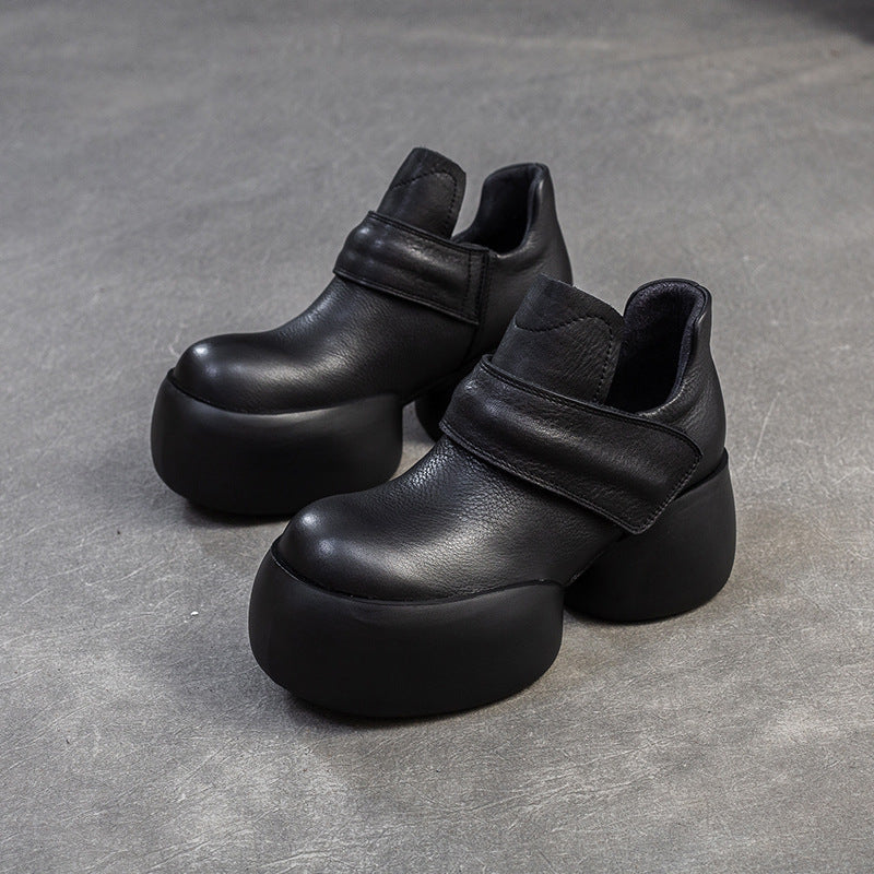 Women's Shu Thick Bottom Increased Retro Big Boots