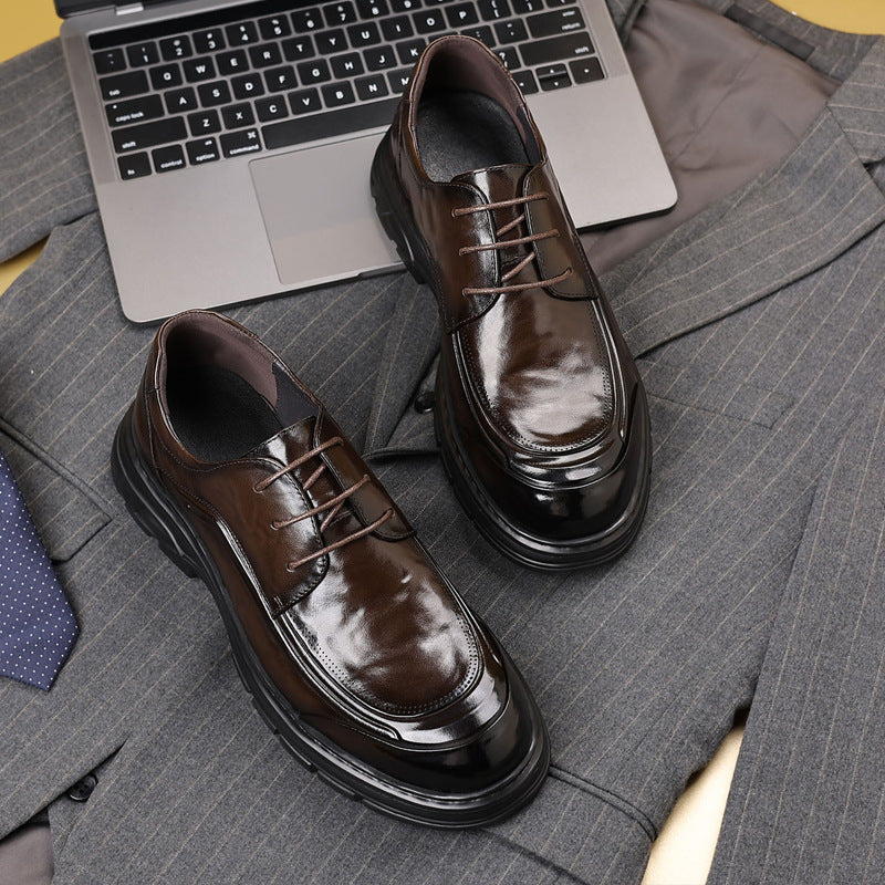Men's First Layer Cowhide British Style Genuine Men's Shoes