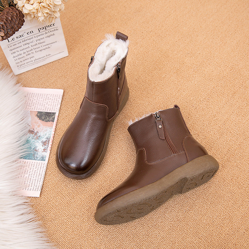 Women's Genuine Wool Winter Cotton Warm Mother's Women's Shoes