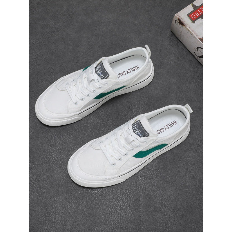 Men's Black Summer Trendy Leisure Board Cloth Canvas Shoes