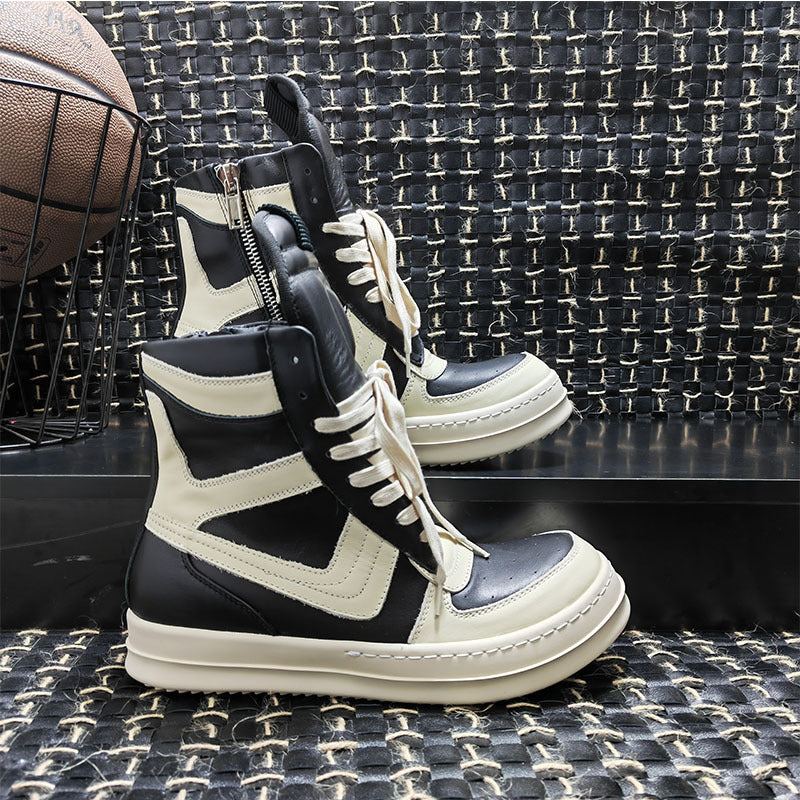 Men's High Top Personal Korean Style Color Sneakers