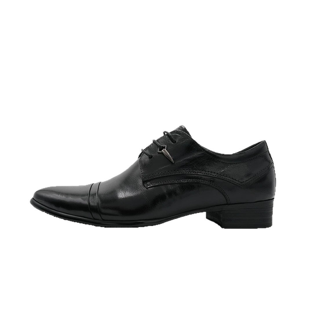 Men's Spring British Pointed Trendy Formal Wear Breathable Leather Shoes