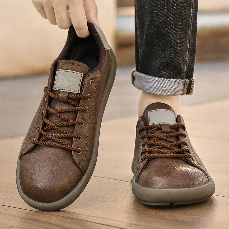 Men's Sports Black Tie Lightweight Comfortable Soft Casual Shoes