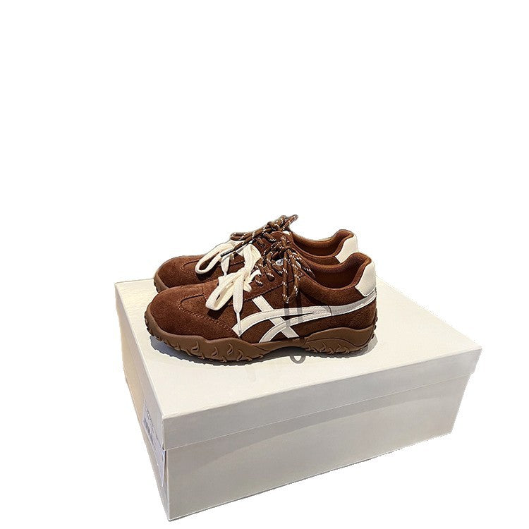 Women's Uncle's Thick-soled Height Increasing German Training Color Women's Casual Shoes