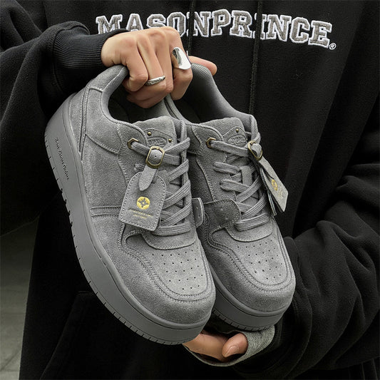 Women's & Men's Thick Sole Height Increasing Couple Niche Sneakers
