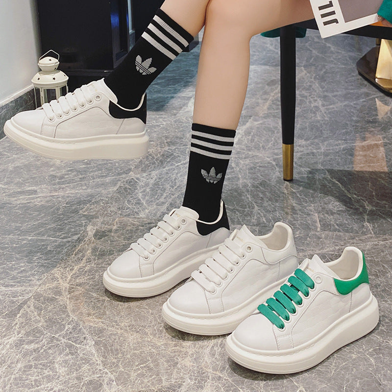 Women's Four Thick Bottom Versatile Slimming Board Casual Shoes