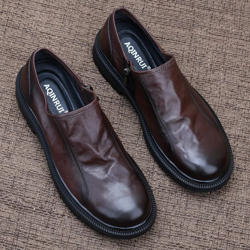Men's Autumn British Tide Business Winter Veet Leather Shoes