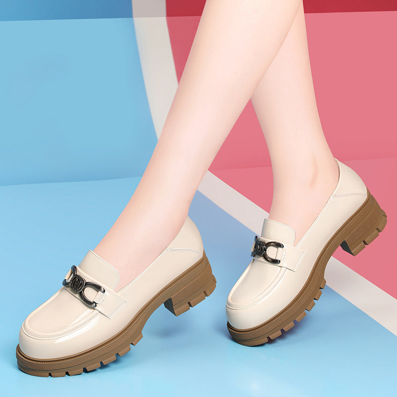 Women's Spring Bottom Thick With British Style Loafers