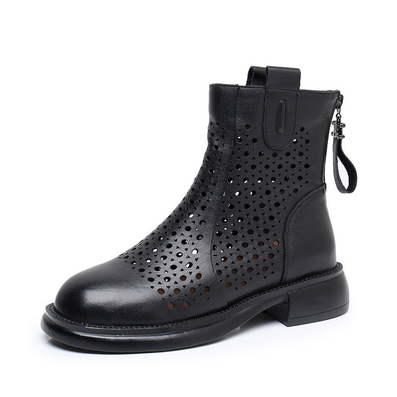 Women's Short Summer Martin Hole Flat Bottom Women's Shoes