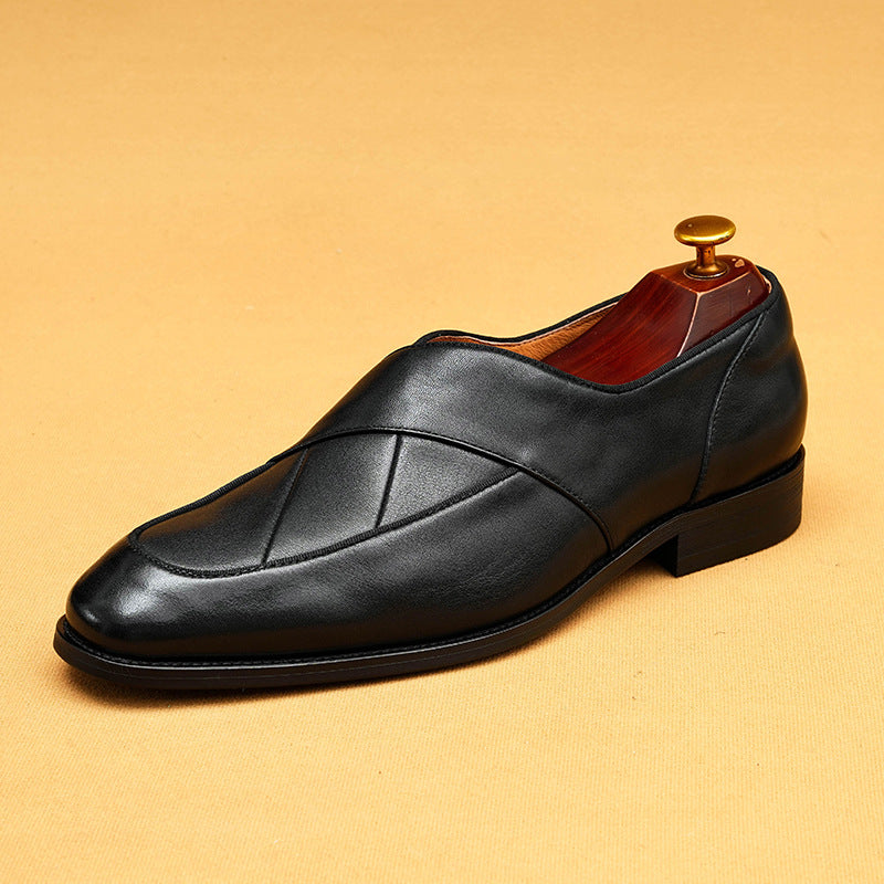 Men's Genuine England Style Slip-on Soft Bottom Men's Casual Leather Shoes