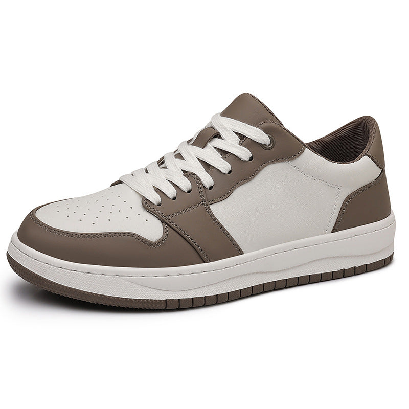 Men's Layer Cowhide Air Force Genuine Fashion Sports Low Men's Board Shoes