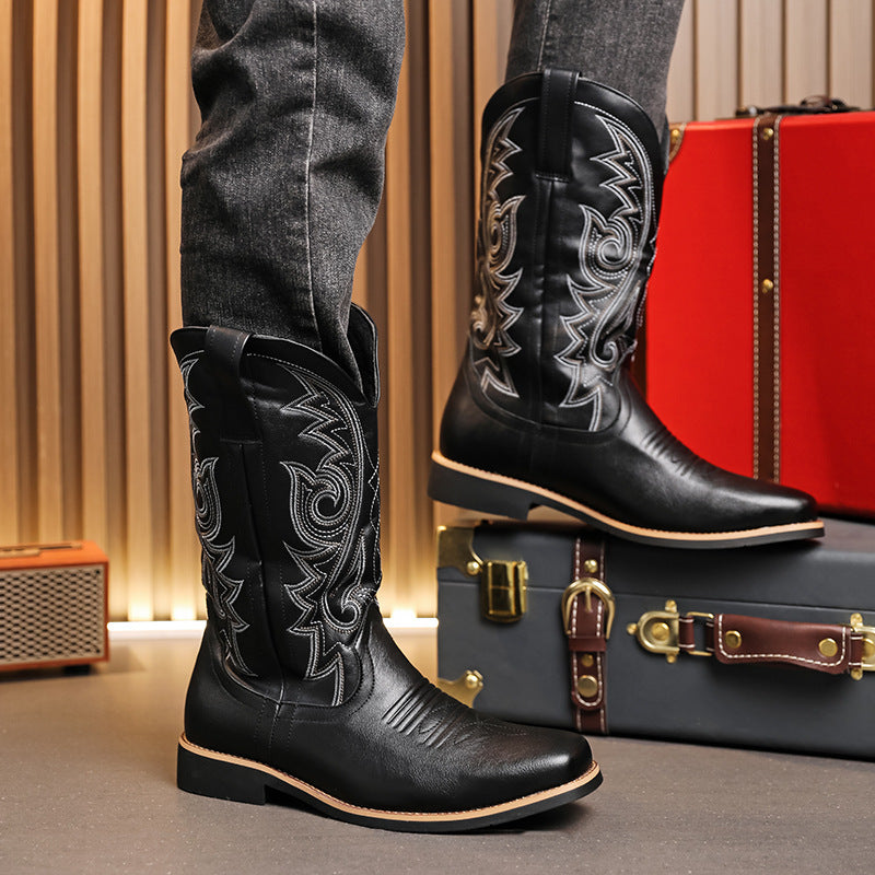 Men's Four National Fashion Flower Martin Plus Boots