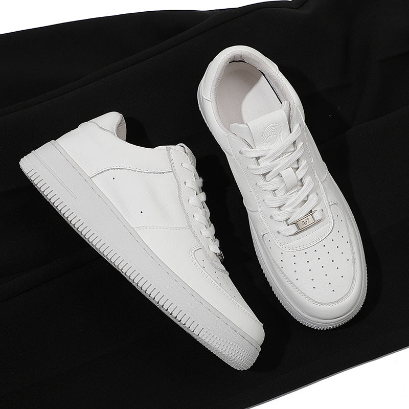Men's Layer Cowhide Easy Wear Couple Summer Sneakers