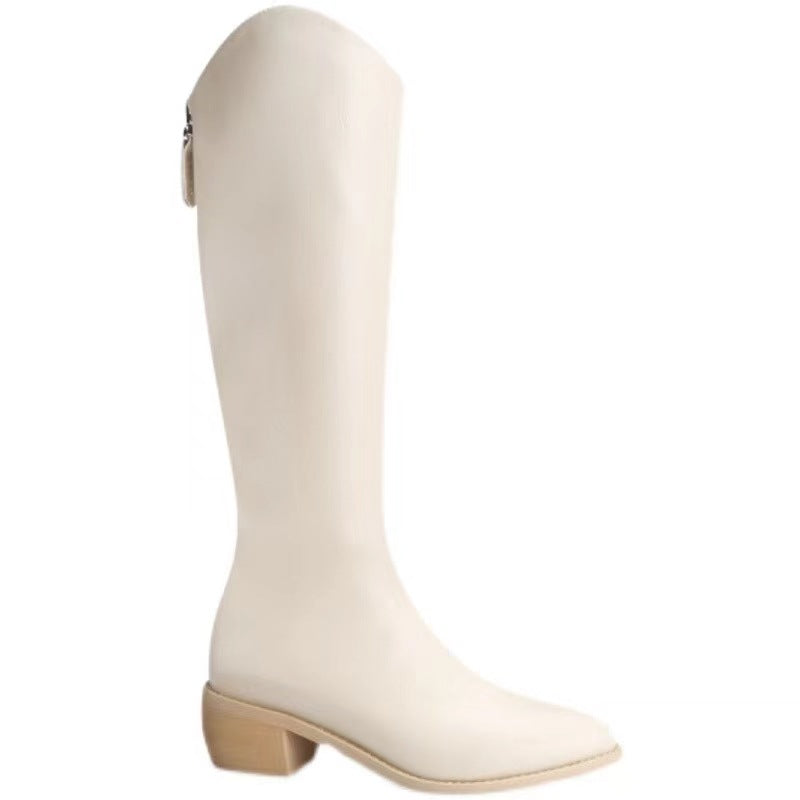 Knight Female British Style V Cut Boots