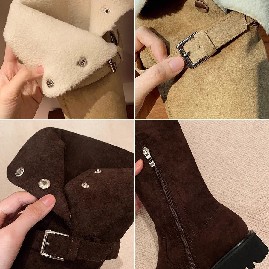 The Knee Knight Thick Bottom Fleece-lined Boots