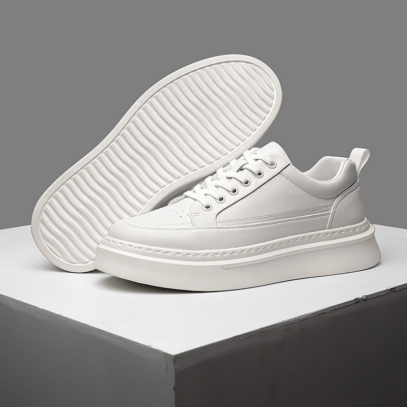 Men's Spring White Sports Breathable Platform Tide Men's Board Shoes