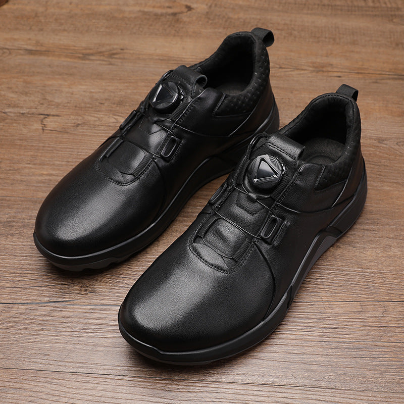 Men's Trendy Flat Breathable Sports Genuine Leather Shoes